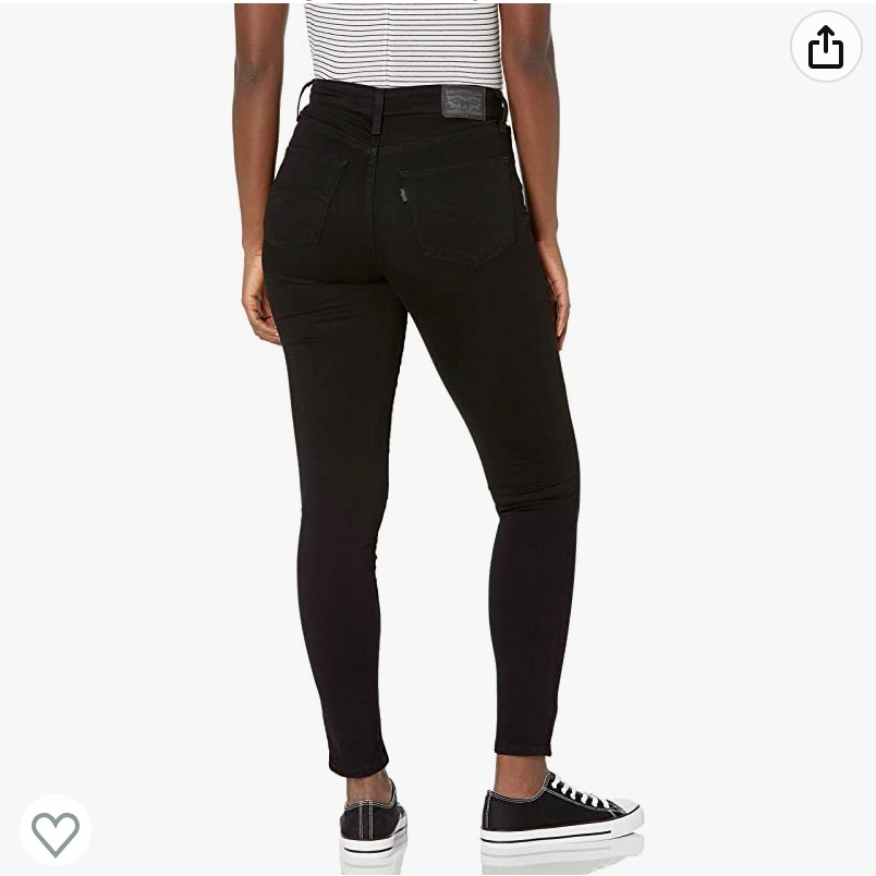Black Levi’s Waterless 721 High Rise Skinny In Euc!